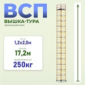 Купить Вышка-тура ВСП 1.2х2.0, 17.2 м ver. 2.0